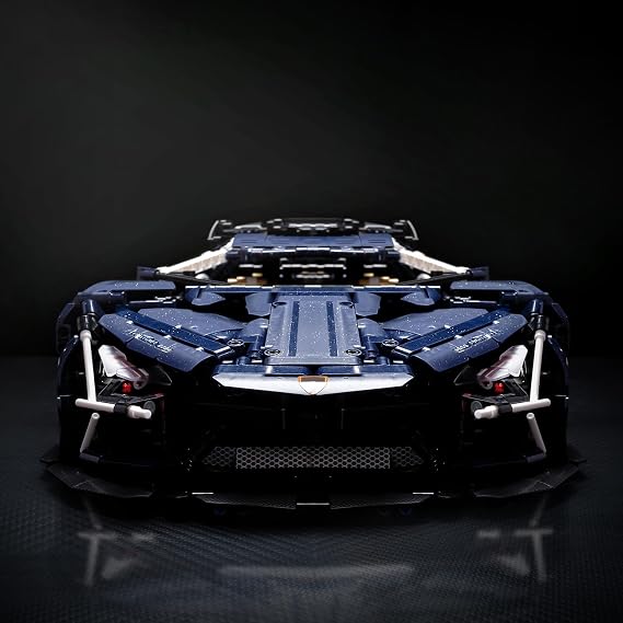 UNCLE BRICK Ram Avent Sports Car Building Kit for 1:8 Scale Model Speed Champion Technic Car Adult Collectible Model Car Kit for Building Lego Technic Car for Adults 4106 Pieces