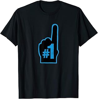 Number 1 Fan Sports Fan Finger Funny Meme Quote Friend Gift T-Shirt