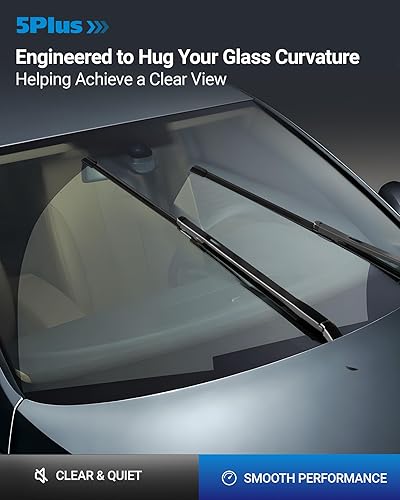 Miniatura 16 de Repuestos de limpiaparabrisas de 26 pulgadas (paquete de 4), repuestos de limpiaparabrisas de repuesto para automóvil, tamaño ajustable de 26