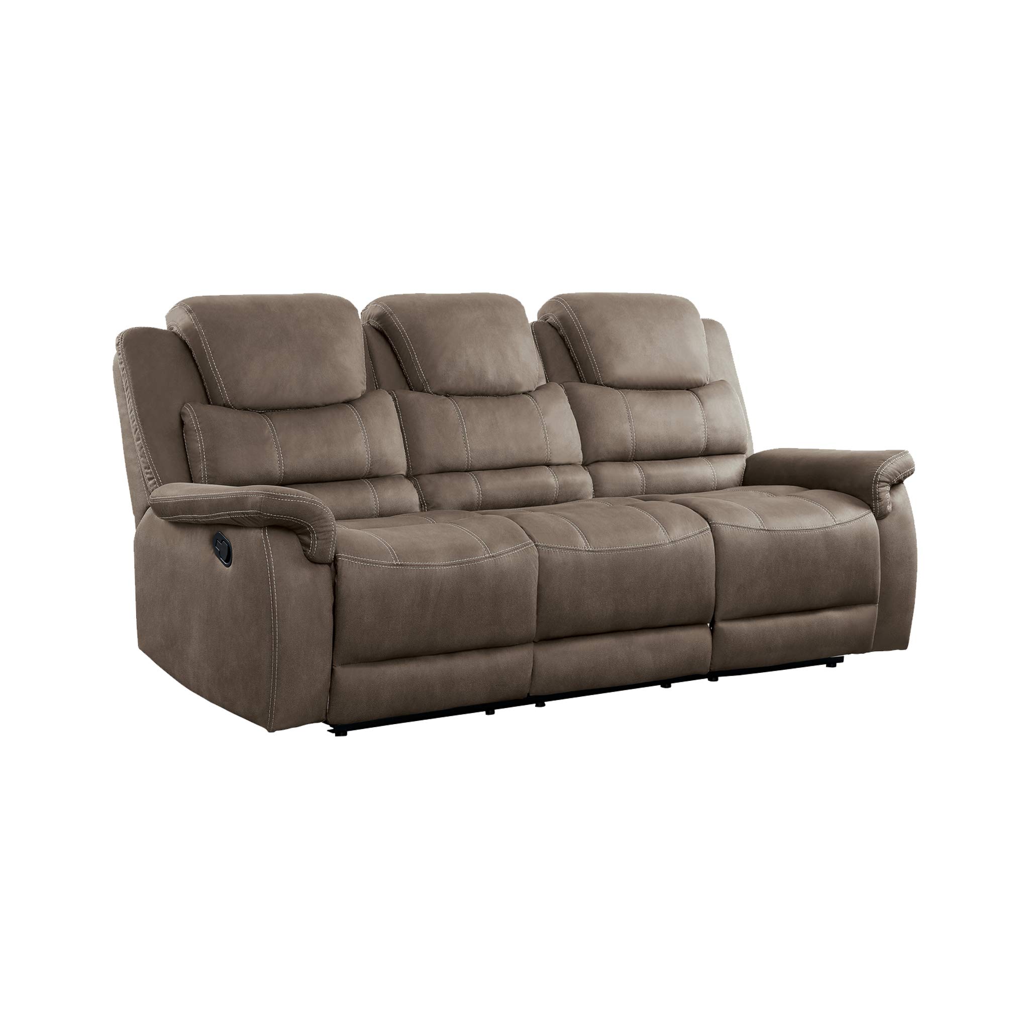 Homelegance 84" Double Reclining Sofa (Manual), Brown