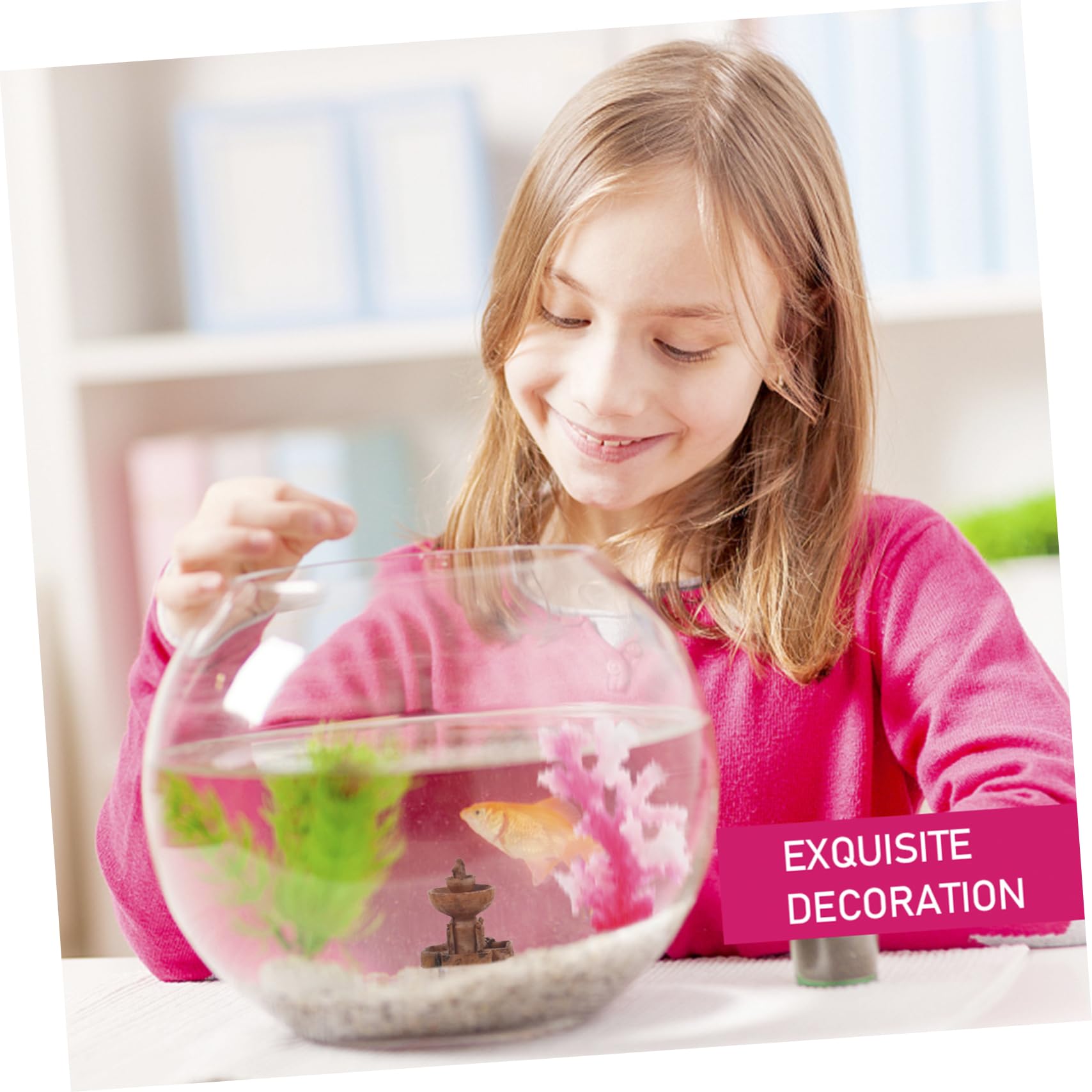 FUNOMOCYA 3pcs Micro Landscape Fountain Outdoor Decorations Decorate Miniature Fountain Decor Mini Fountain for Micro-Landscape Fountain Decoration Yard Decor Succulents Statue Resin