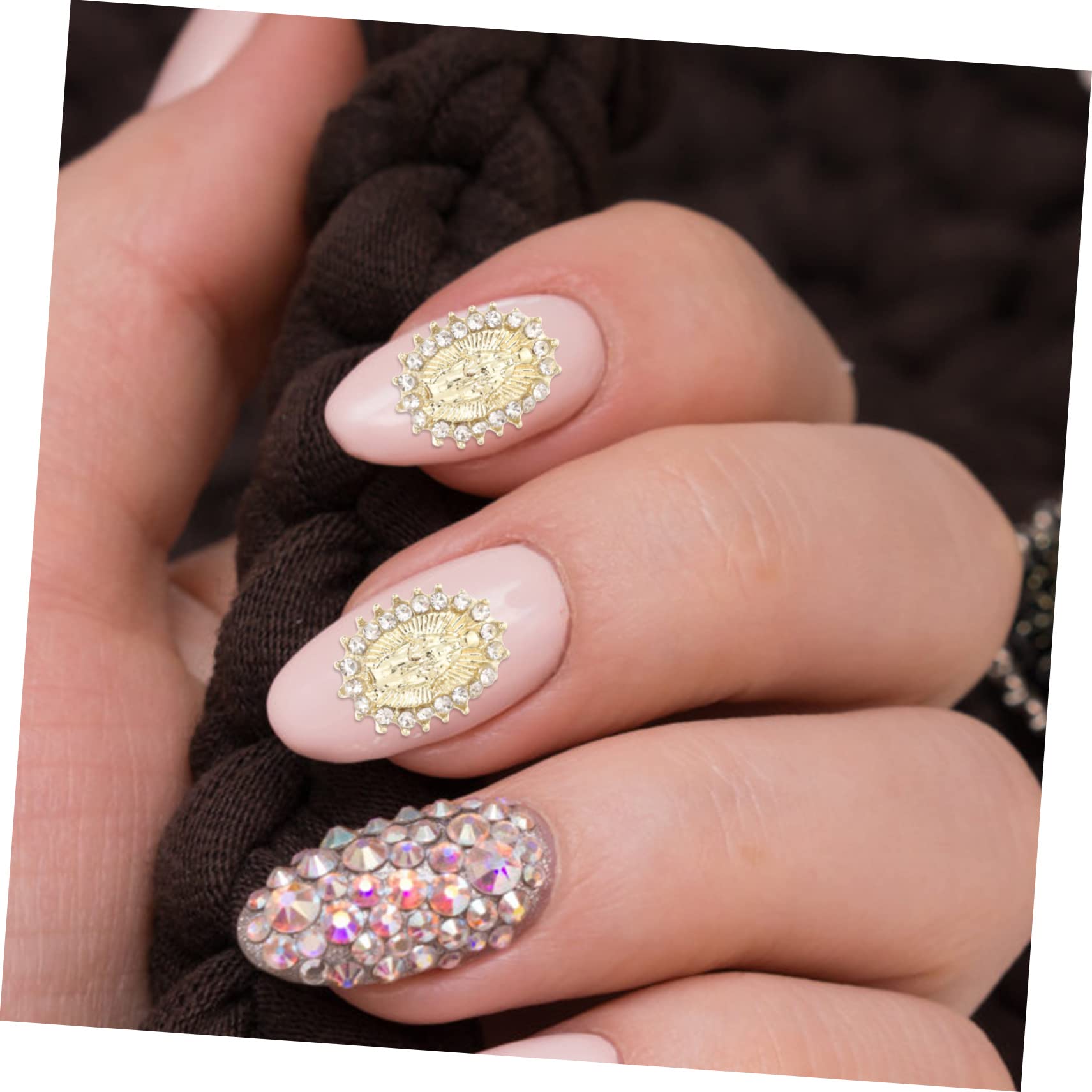 VICASKY 5 set Gioielli Con Diamanti Per Unghie Ciondoli Per Unghie Decorazioni Strass Per Unghie Accessori Nail Art Unghie Carine Punte Per Unghie Accessori Per 20 pezzi * 5