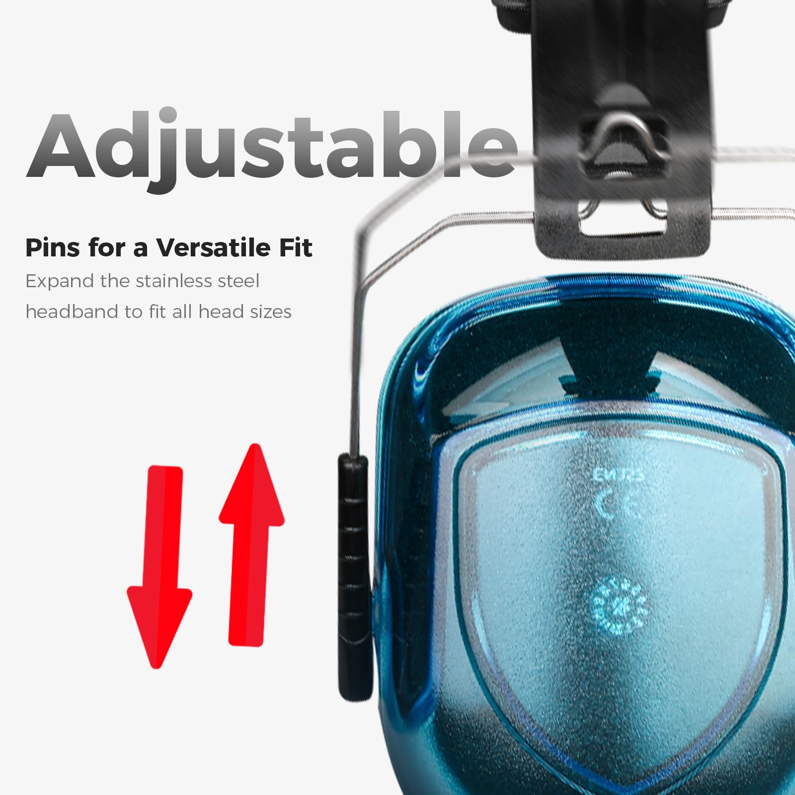 ProCase Hearing Protection Ear Muffs SNR 33dB, Noise Cancelling Headphones view 2
