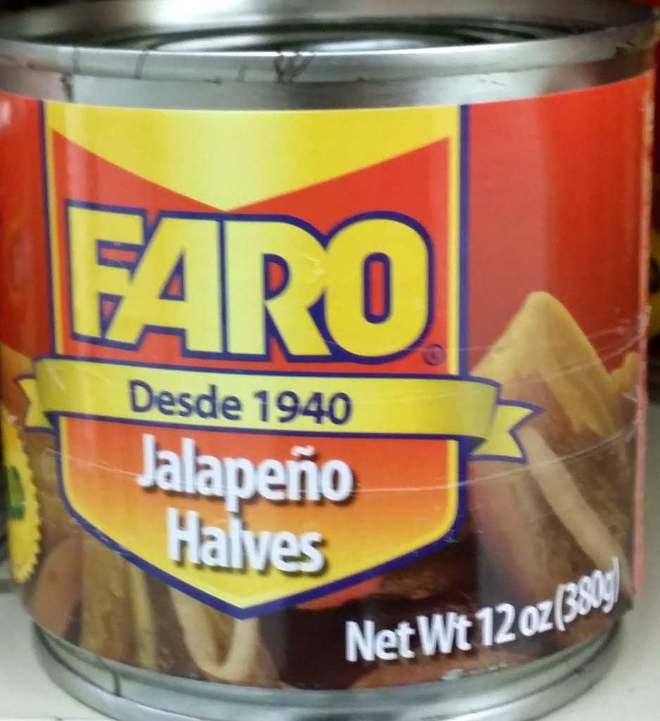 Faro Jalapeno Halves 12 Oz (Pack of 6)