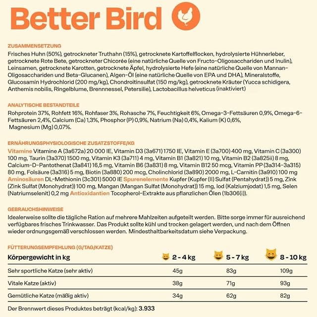 Foto 8 de 8 de The Better Cat Alimento seco de alta calidad para gatos, sin cereales, comida seca para gatos