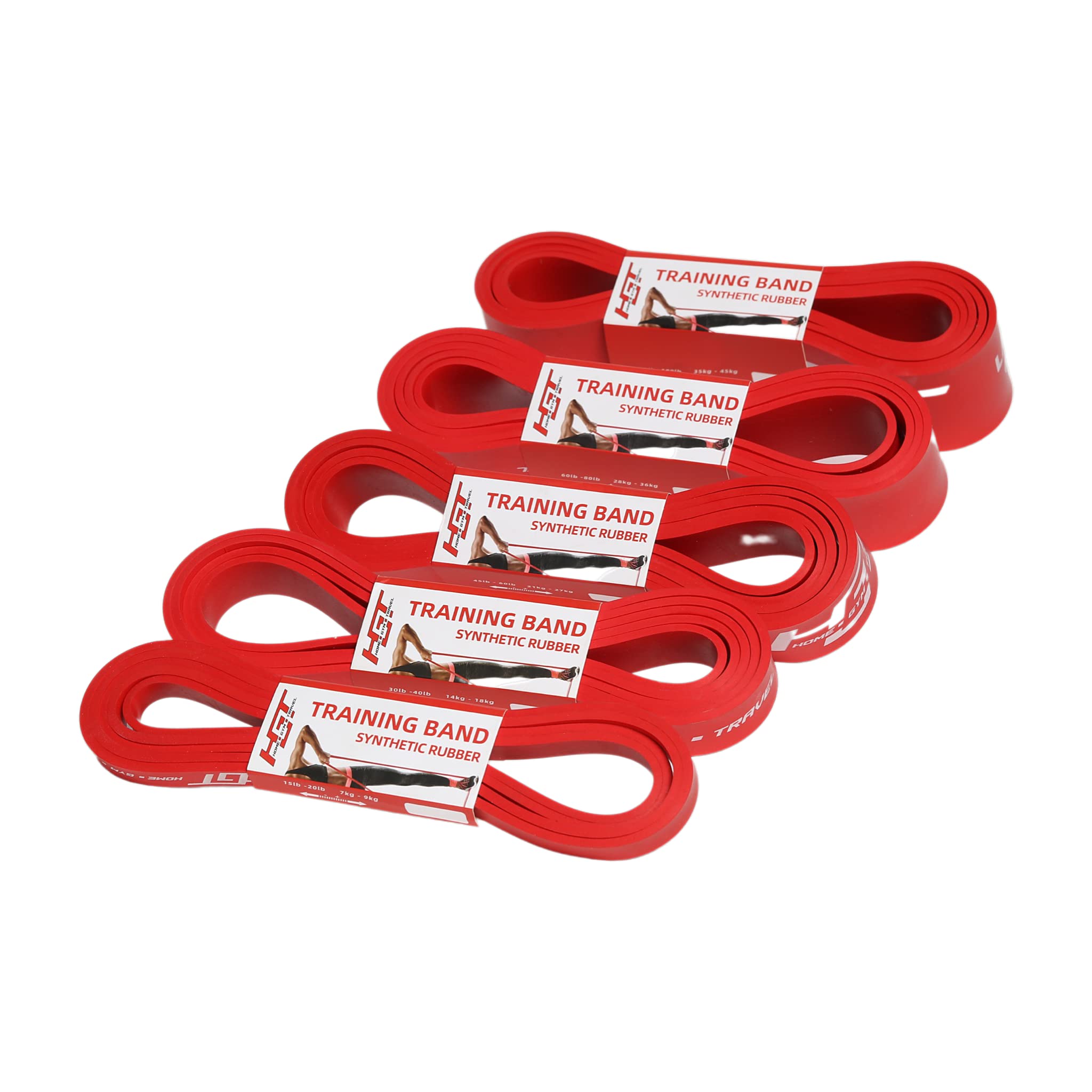 HGT - Set di fasce di resistenza a lunga resistenza, extra resistenti, senza lattice, per donne e uomini, supporta stretching, yoga e pilates, attrezzature per esercizi per la casa/palestra