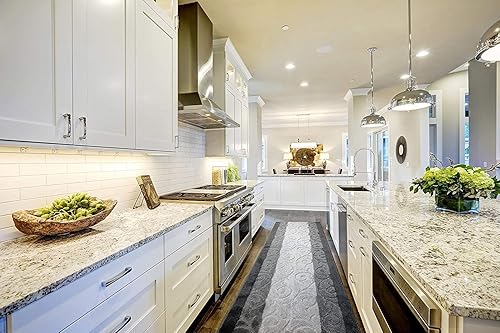 Miniatura 2 de Alfombra antideslizante lavable de 6 pies de largo con respaldo de goma, (31 pulgadas x 6 pies) personalizada para cocina, pasillo, escaleras,