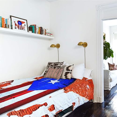 Miniatura 5 de LooPoP Tapiz para colgar en la pared del 4 de julio, tapices de bandera de Puerto Rico, estético, retro, para pared y puerta, tapiz patriótico a