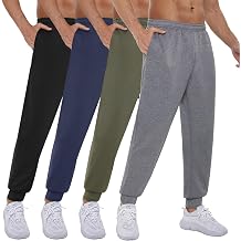 Mens Sweatpants with Pockets Gym Joggers - Athletic Pants for Workout Casual