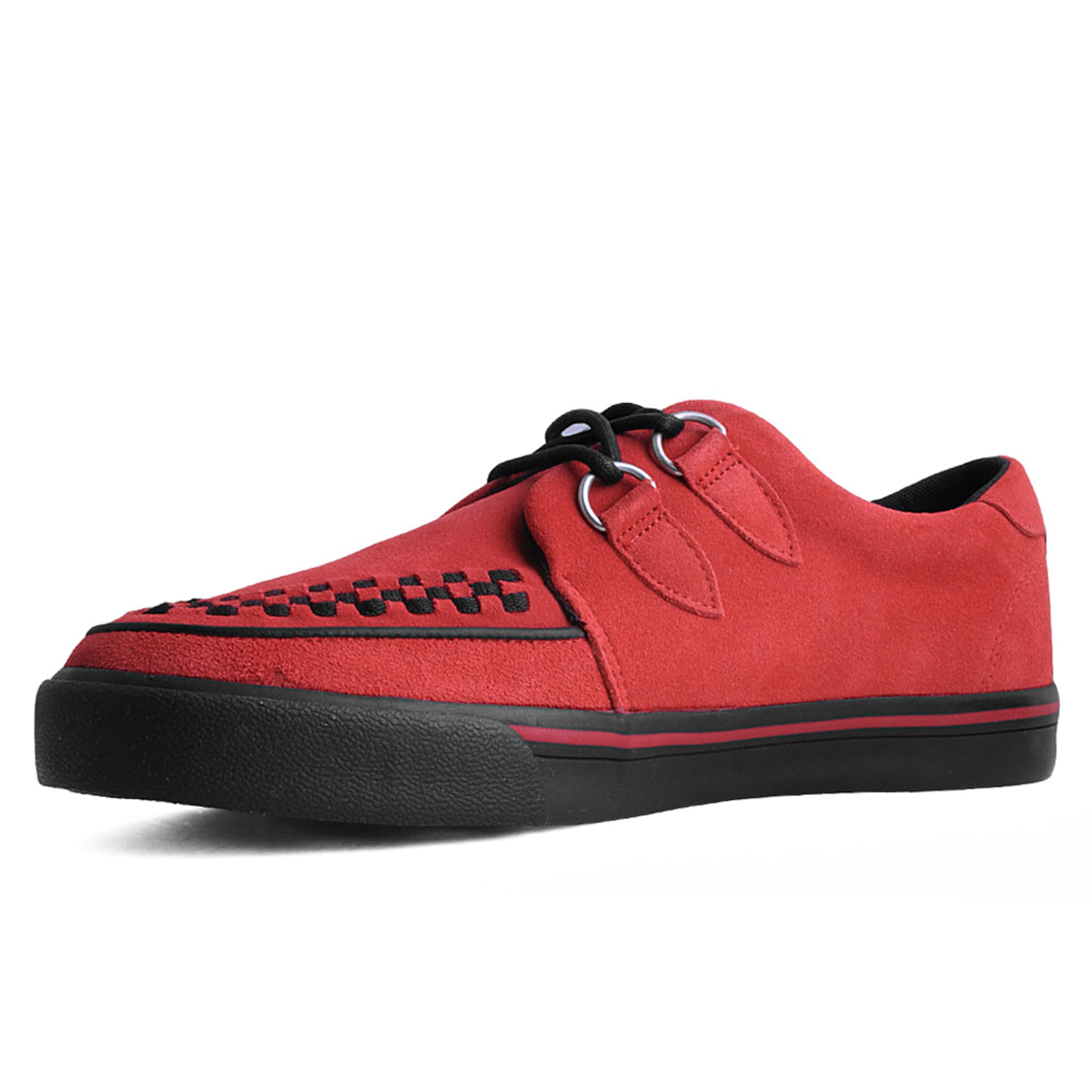 T.U.K. Creeper Sneakers para Hombre y Mujer – Zapatos con Cordones de Piel y Ante con Plantilla de Espuma Viscoelástica – Estilo Punk, Gótico, Rockabilly y Alternativo