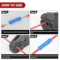 Vista 38 de Nilight 540 conectores de alambre termorretráctiles, impermeables, kit de terminales eléctricos marinos automotrices, anillo, horquilla, espada