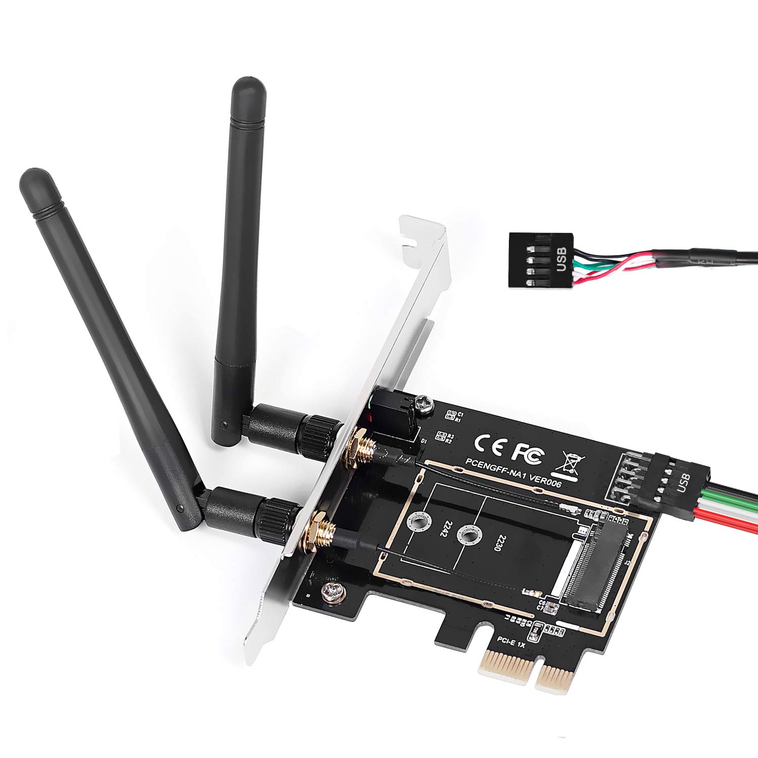 Amazon.in Buy MZHOU Wireless Network Card Adapter M.2 NGFF to PCIE 1X