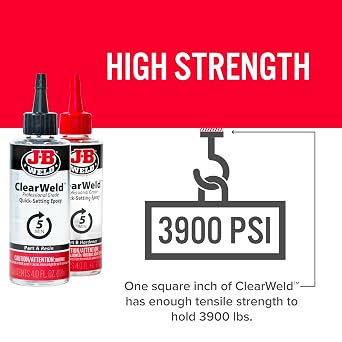 J-B Weld Pro Size ClearWeld 5 Minute Set Epoxy