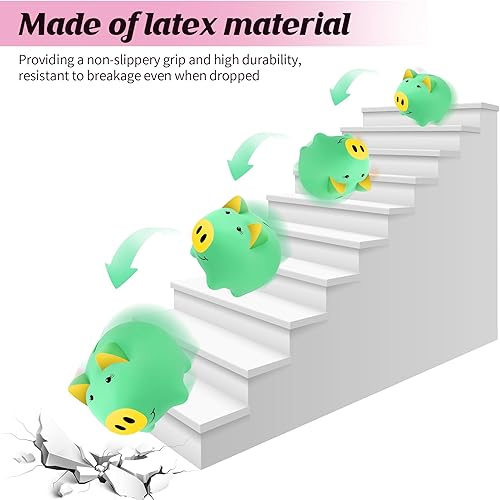 Miniatura 5 de Alcancía para niños, alcancía de plástico para niñas, caja fuerte para monedas, banco de dinero en forma de cerdo para niños pequeños, tarro