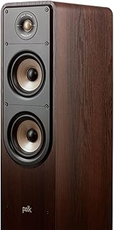 Polk Audio Signature Elite ES50 Tower Speaker - Hi-Res Certified, Dolby Atmos & DTS:X Compatible, 1" Tweeter & (2) 5.25" Woofers, Power Port Technology for Effortless Bass, Stunning Black