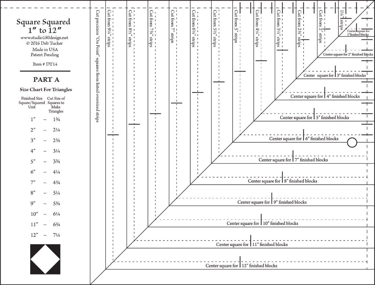 Studio 180 Design Large Square Squared-Quilting Tool