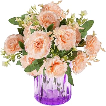 Artificial Flower Bouquets Wedding Rose Artificial Flowers Artificial Rose Flower Bouquets for Family Wedding Banquet Decoration 0817