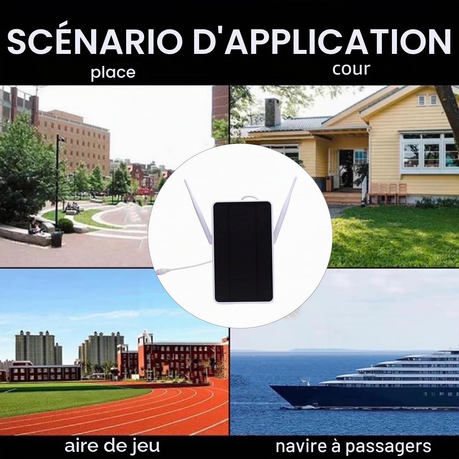 Routeur Moderne 4G Solar à énergie Solaire 6W, Répéteur de Routeur Solaire WiFi sans Fil avec Fente de Carte SIM, Hotspot Mobile à L'épreuve de l'eau IP66, pour Extérieur (Version de l'UE)