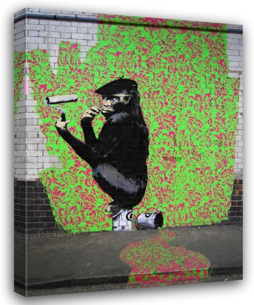 ArtDirect Leake Street London-graffiti attributed to Banksy Custom Framed Art Print Giclee Print or Canvas Options with Various Sizes and Customization by Anonymous