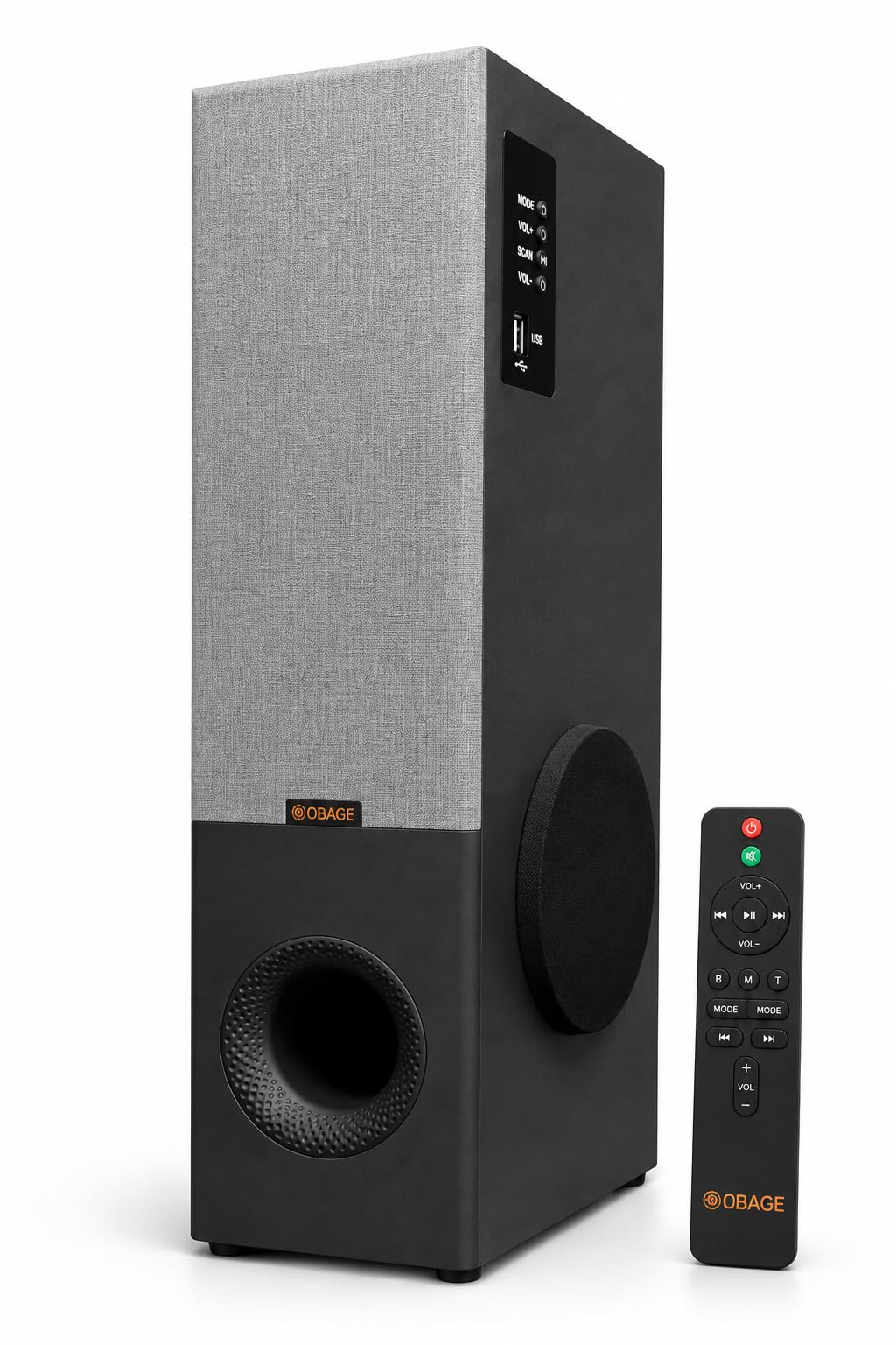 OBAGE Newly Launched Zylo-5 Single Tower Speaker System | 80W Output | HDMI ARC, Bluetooth, FM, AUX | Digital Bass, Mid & Treble Control | Clear & Balanced Sound for TV, Music & Movies-image-37