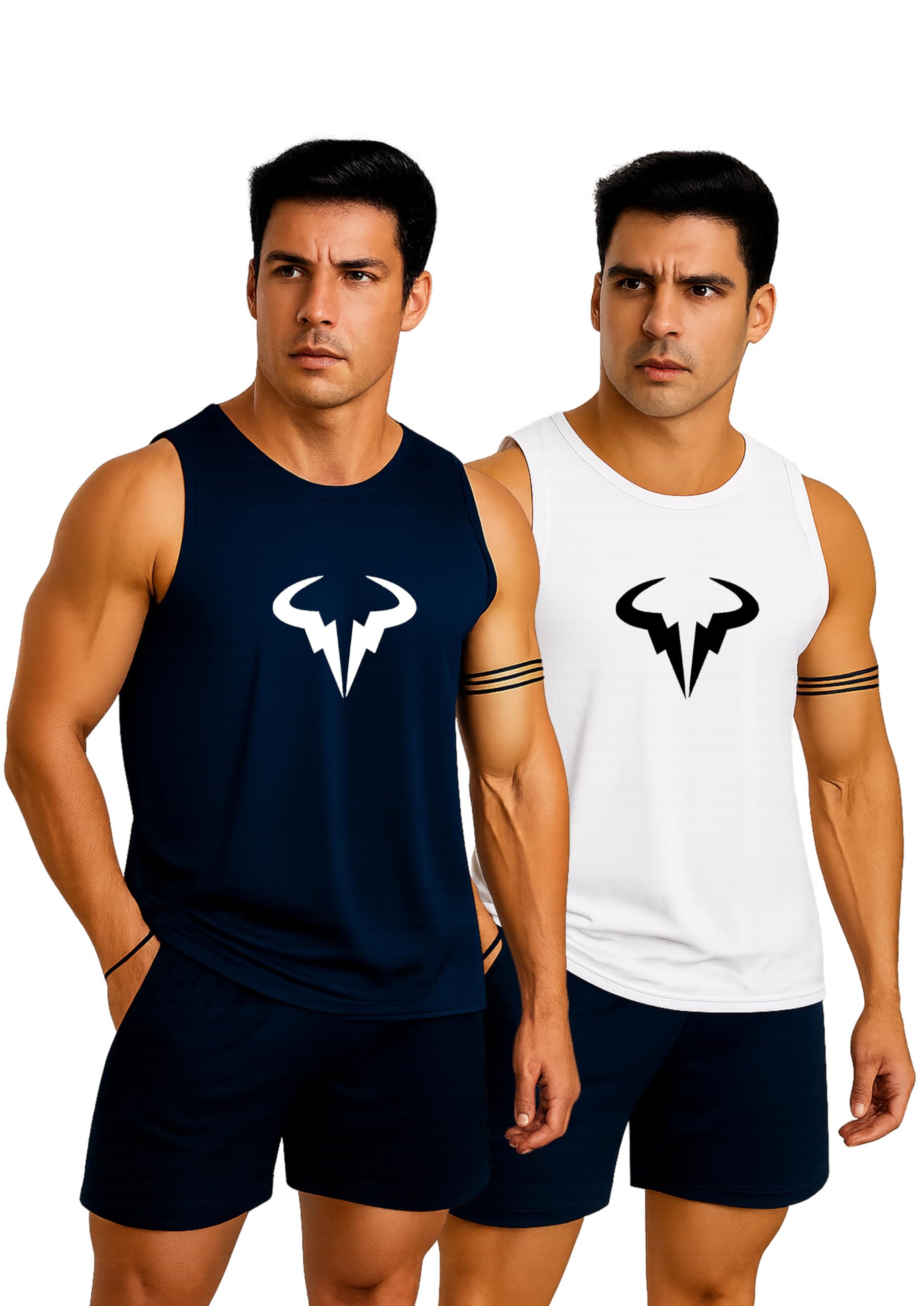 sqf Men's Vest, Baniyan Pack of 2, Multicolour Pack-picture-16