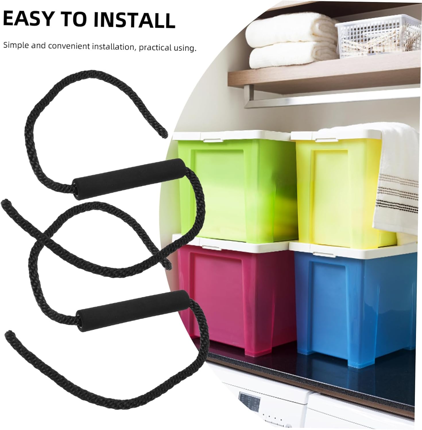 1pair Cooler Handle Replacement Accessory for Comfortable Installation for Outdoor Activities Nylon Design image 3