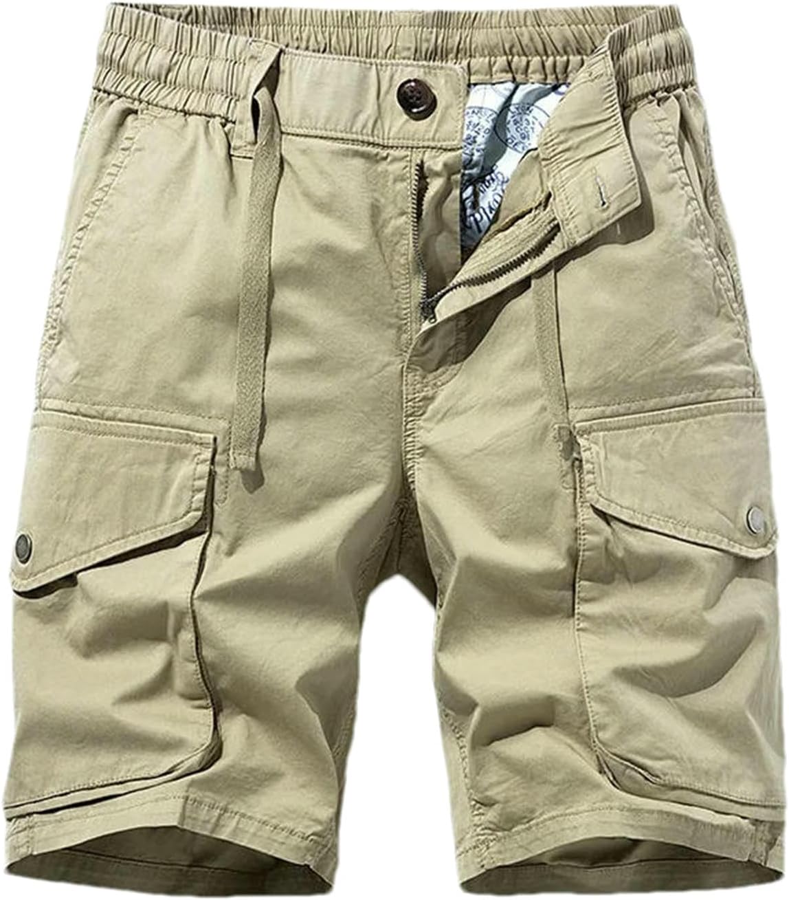Summer Men Cargo Cotton Shorts Mens Multi Pocket Casual Shorts Spring Mens Jogger Pants Beach Shorts