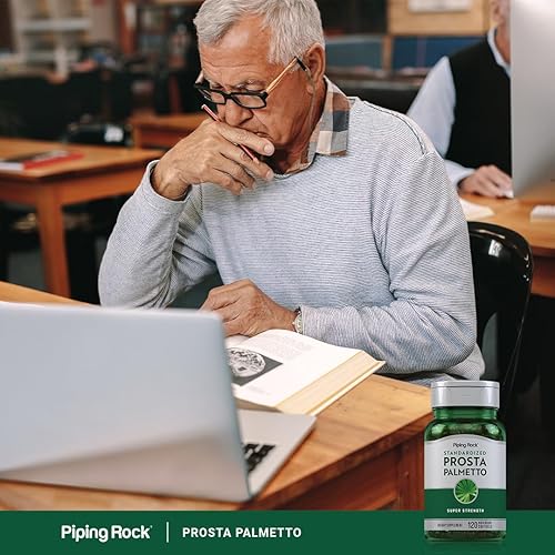 Miniatura 6 de Piping Rock Saw Palmetto Complex  120 cápsulas blandas  Suplemento de Palmetto Prosta  Estandarizado  Superfuerza  Sin OMG, sin gluten