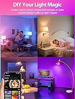 Vista 7 de Bombillas inteligentes, funcionan con Alexa y Google Assistant, bombillas LED de 9 W que cambian de color RGBTW regulables, bombilla inteligente