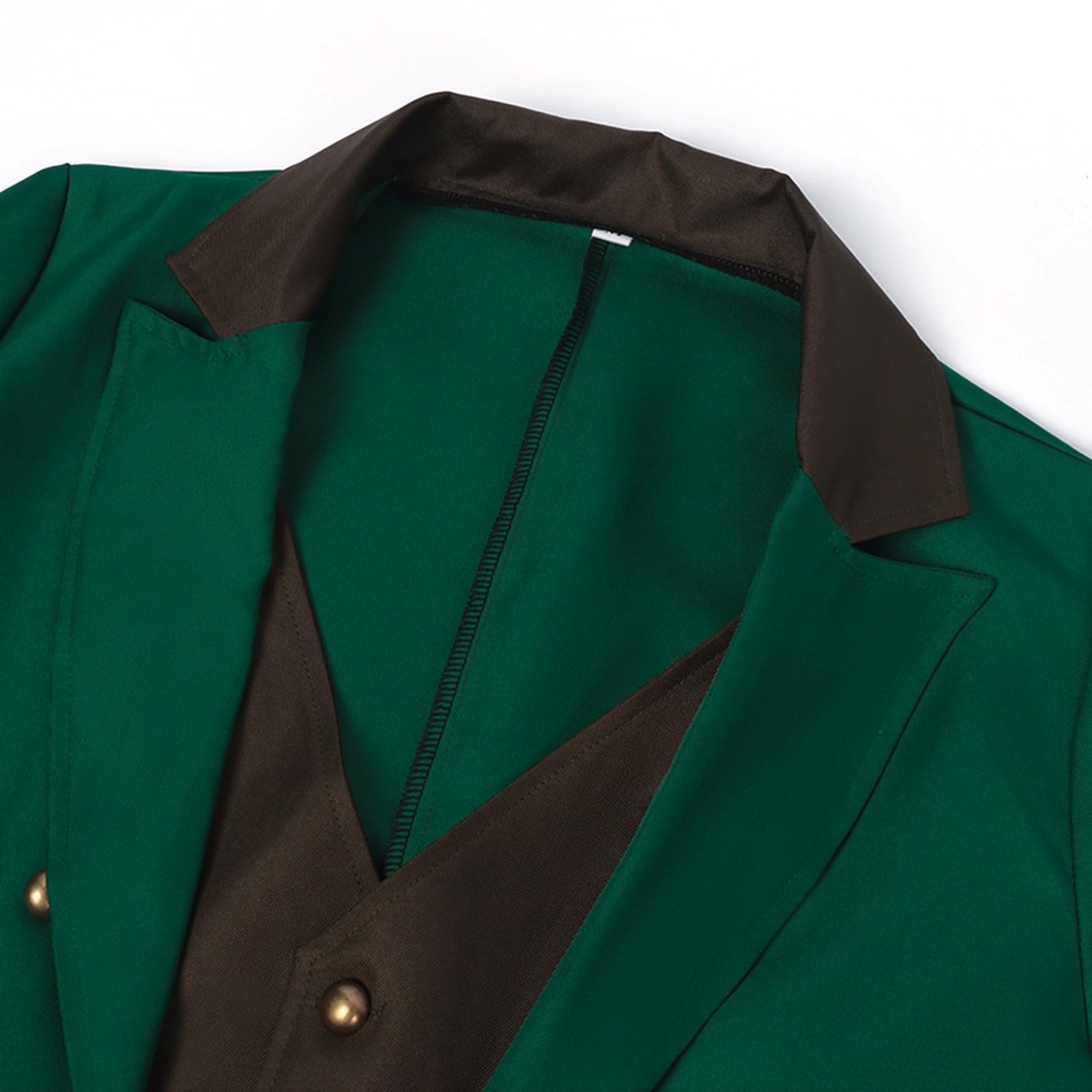 5-teiliges Leprechaun-Kostüm für Herren Komplett-Set für St. Patrick‘s Day Grüner Irischer Kobold Kostüm Karneval Faschingskostüm Erwachsene
