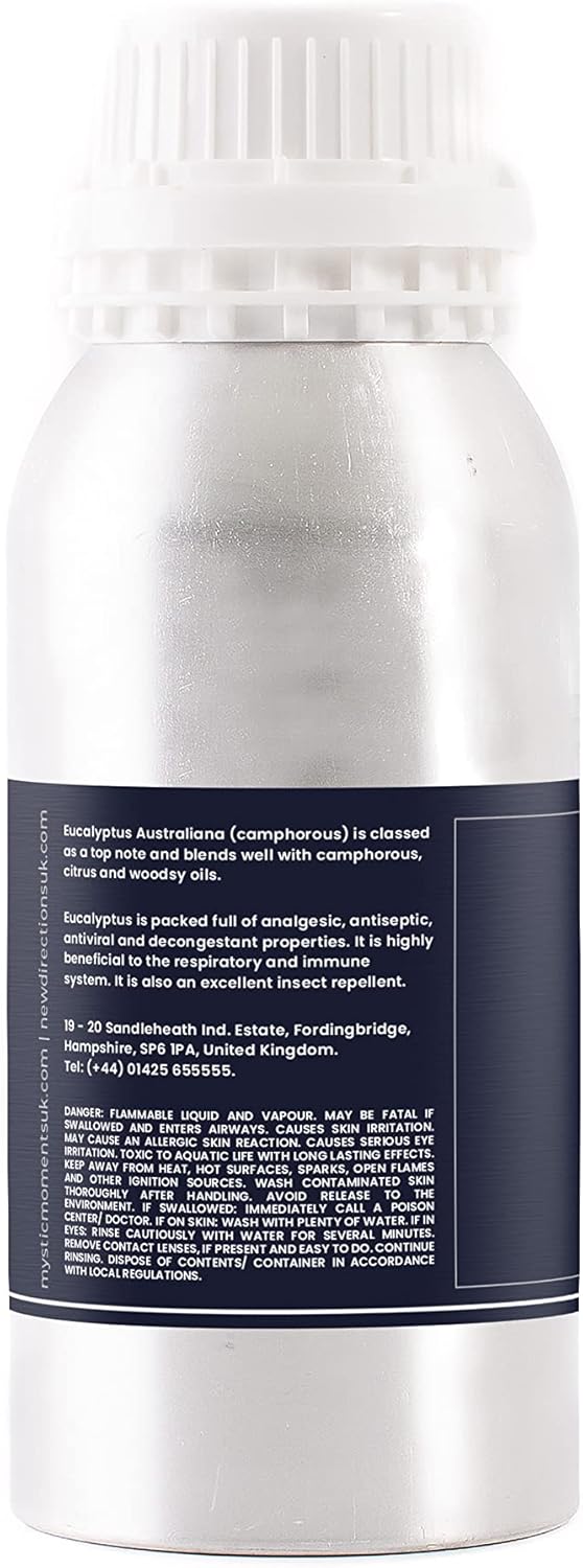 Mystic Moments | Eucalyptus Australiana Essential Oil 1Kg | Eucalyptus Australiana | Fresh, Clean & Camphoraceous Aroma for Diffusers & Craft Blends