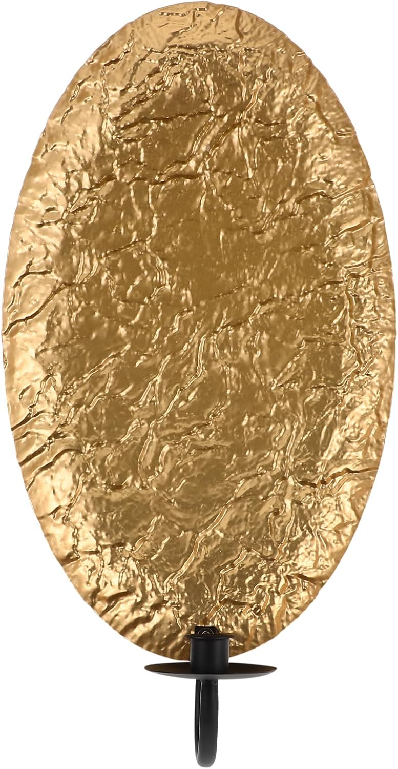 Alipis 1pcs Luxury Metal Wall Sconce Decorative Wall Candle Holder Gold Candle Holder for Living Room Mount