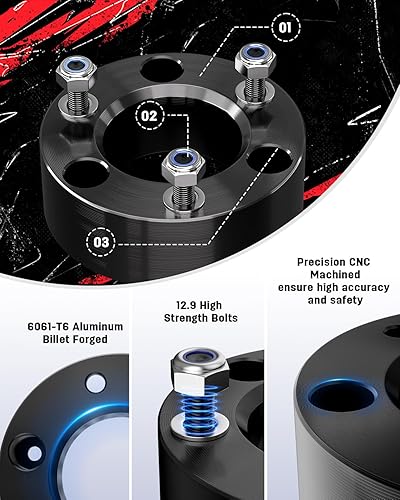 Miniatura 10 de Richeer Kit de elevación de nivelación delantera de 3 pulgadas compatible con Silverado/Sierra 1500 2007-2024, kit de elevación de nivelación