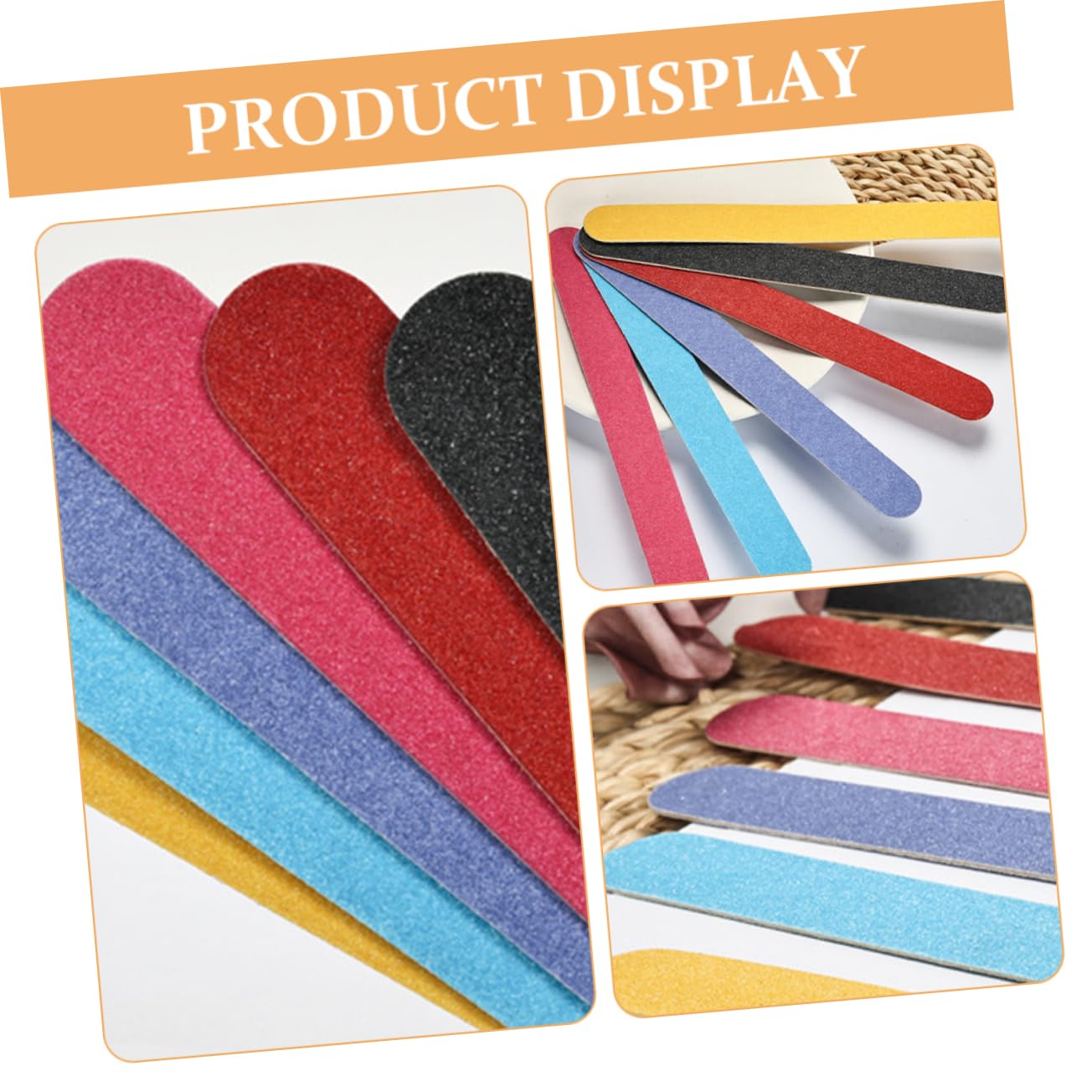 PACKOVE 36Pcs Dual Sided Nail Files Buffing Strips for Natural Nails Professional Manicure Tools for Women Finish for DIY Nail Care and Present Giving