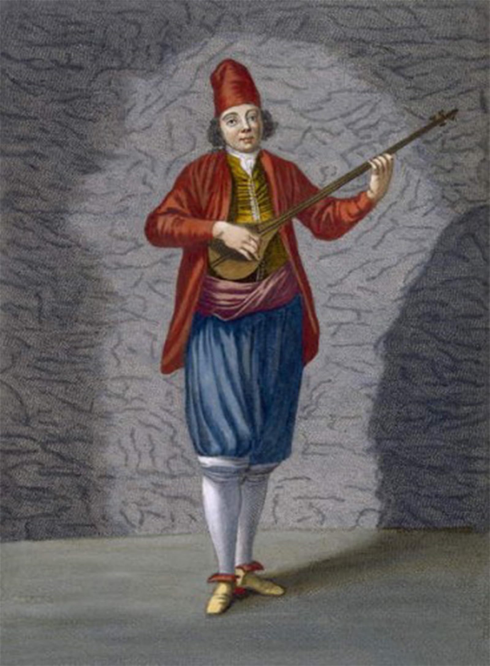 ARTXLXXBN Famous Prints Artwork Pictures Poster Painting Art Musician of the Greek Islands by Jean Baptiste Vanmour Artwork Landscape Pictures for Home Decor 60x90cm