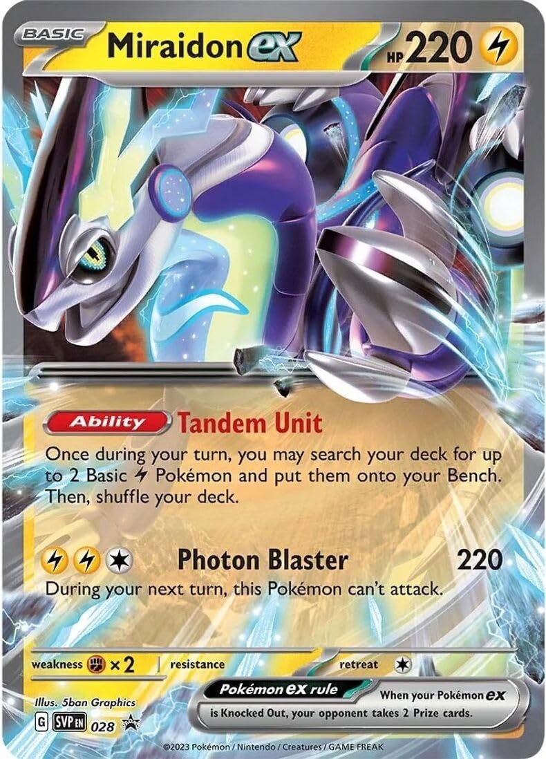 Miraidon EX Black Star Promo SVP 028 NM Pokemon Card