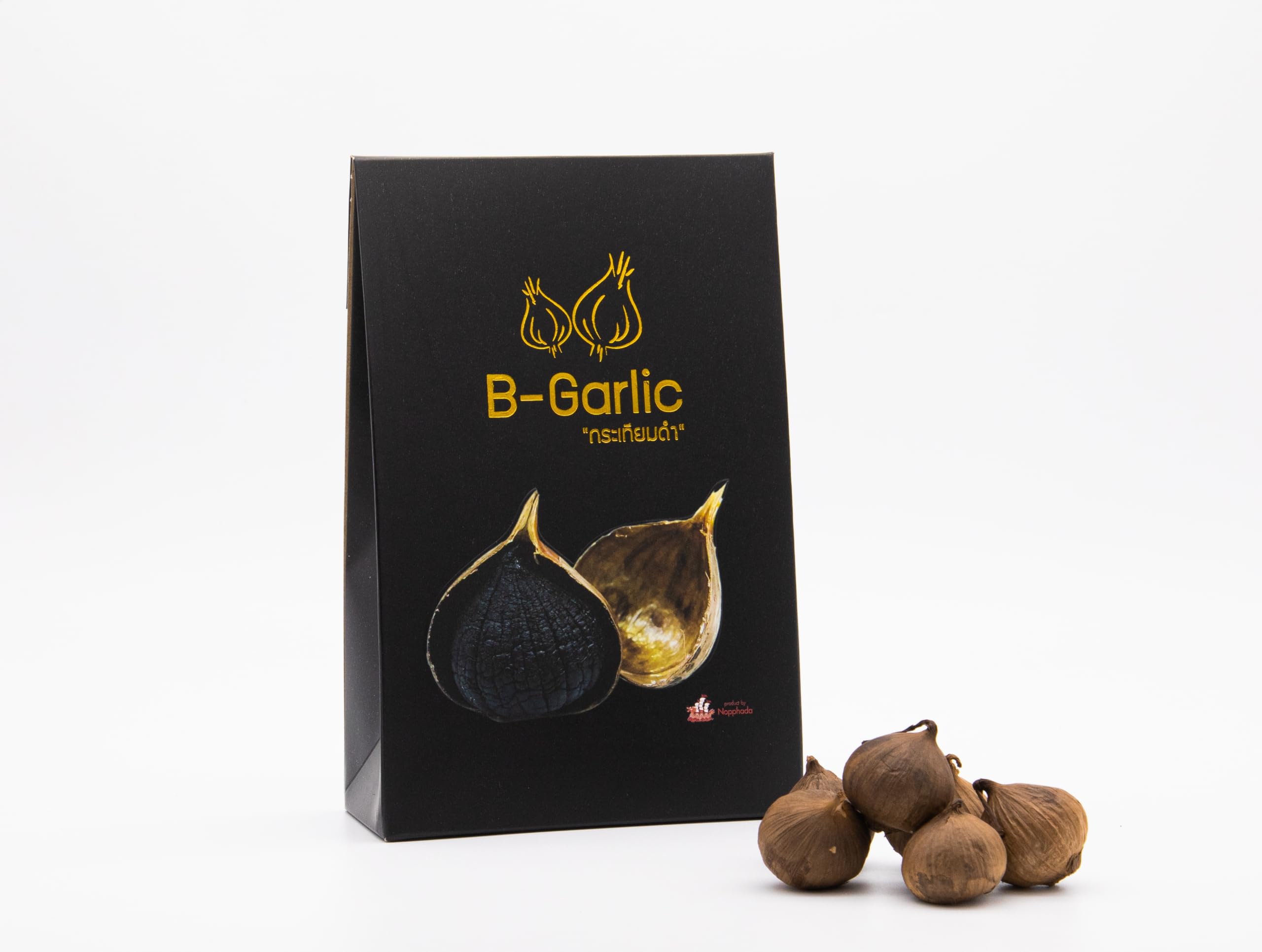 B-Garlic Black Garlic, Premium Whole Fermented Black Garlic, 100g, Healthy Sweet Savory Superfoods Snack