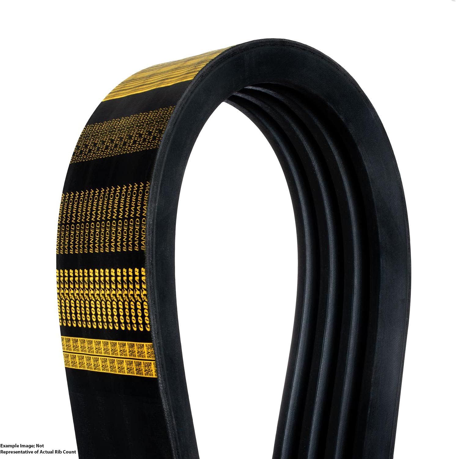 Goodyear 4/3V450 Narrow Wrapped Banded Industrial V-Belt, 3V Profile, 4 Ribs, 45" Length
