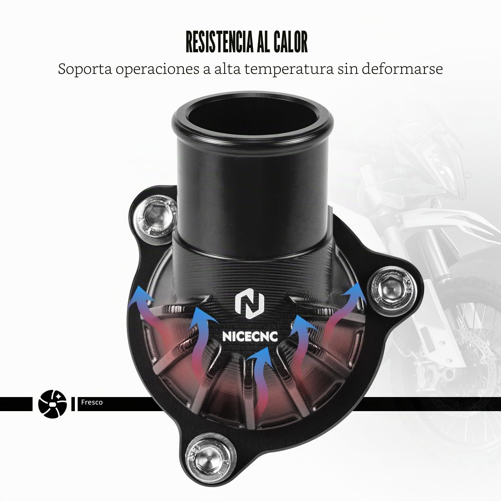 NICECNC Cubierta de Carcasa de termostato Compatible with Norden 901 / Expedition 2022-2024, 790 890 Duke/R 2018-2024, Accesorio de tubería de Agua, Repuesto para 63535019000, 63535019200,