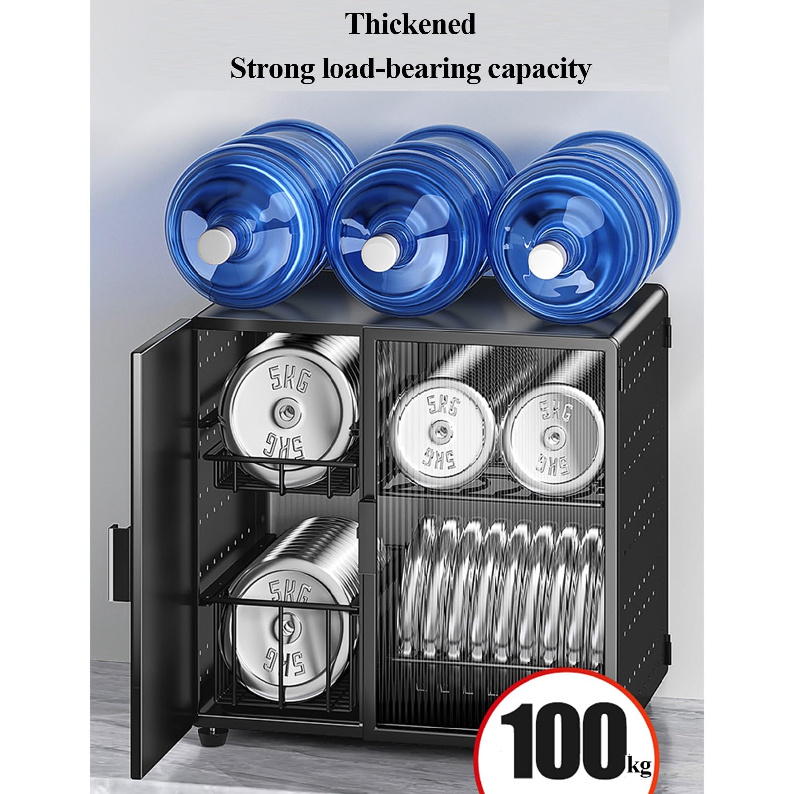 2 Tier Seasoning Jars Rack Spice Rack with Cabinet Door, Estante de Metal para Tarros de Condimentos, para Cocina, Baño, Organizador de Especias(Style 1)