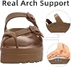 Sandalias de Plataforma Goosecret con Soporte de Arco y Espuma Cómoda para Mujer 7