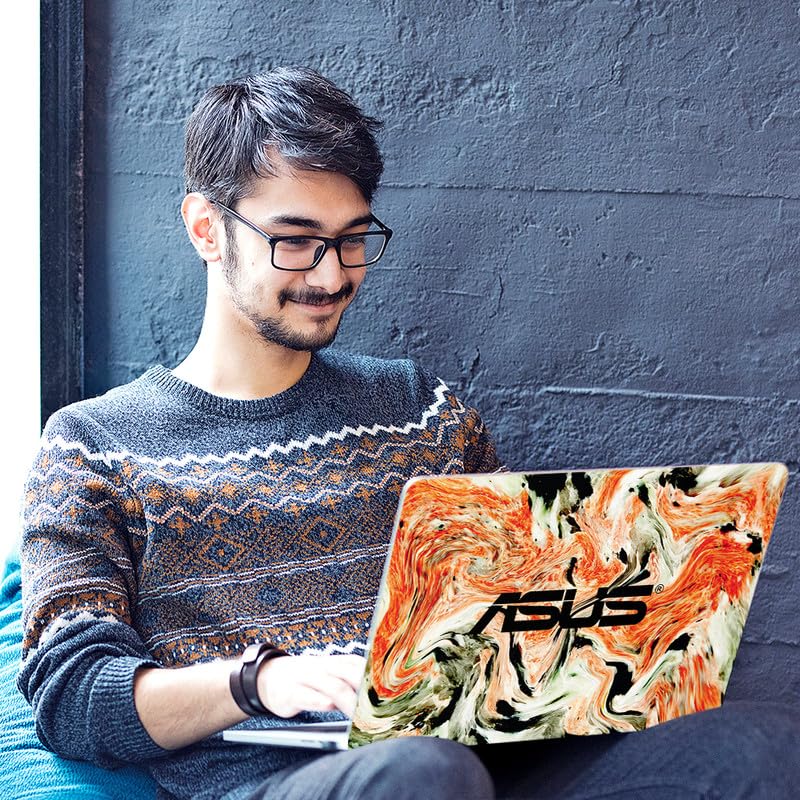 Image of Galaxsia Marble D3 Full Vinyl Laptop Skin /Sticker /Cover for 14 Inches Laptops Laminated-Removable-HD Quality Compatible for Hp-Dell-Sony-Lenovo-Asus etc.(13.8x9.6 Inches)