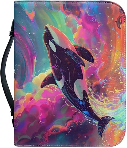 Miniatura 27 de TODIYADDU Funda de la Biblia para las mujeres, cubierta de la Biblia de la PU, suave bolsa de libro personalizada impermeable, bolsa de iglesia