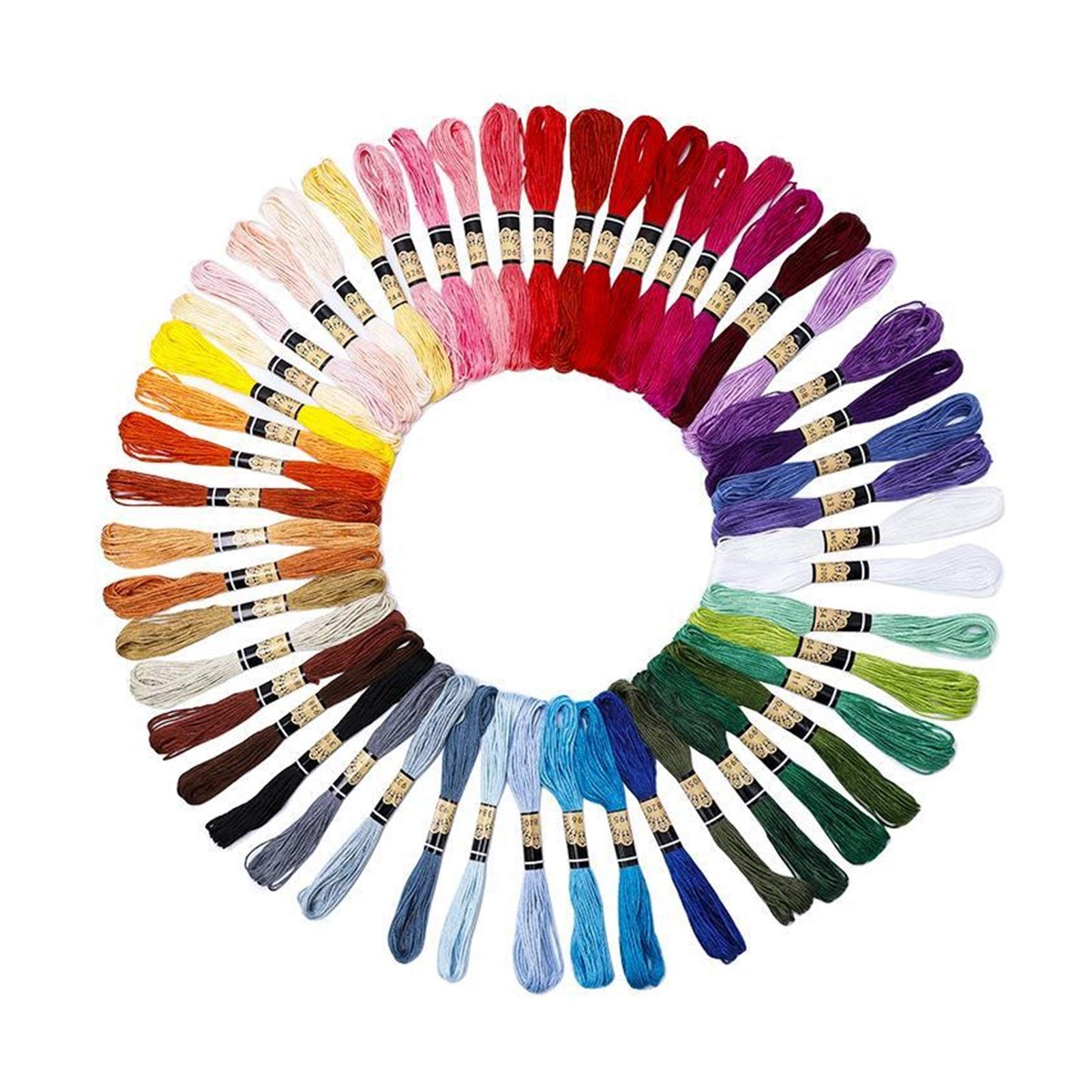 Fili da Ricamo 50/20/200/447Colors Ricamo Ricamo FAI DA TE Linea di seta Branch Fili Fili Filettatura Floss Floss Skein Stitch Thread Filettatura Strumenti per cucire ( Color : 150 random color )