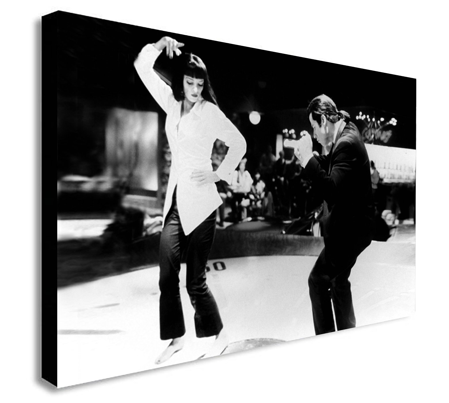 Fab Pulp Fiction - Dance Twist Contest - Canvas Wall Art Print. Various Sizes (A1 32X24inches)