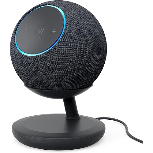 Echo Dot Max Bundle: Includes Amazon Echo Dot Max (newest model) | Graphite and Stand with USB-C charging ports | Graphite