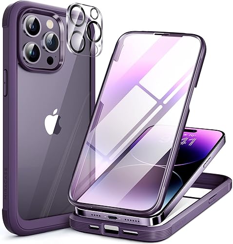 Miniatura 115 de Miracase Funda para iPhone SE de 3ª/2ª generación 2022 2020 de cuerpo completo con protector de pantalla de vidrio integrado, resistente protección
