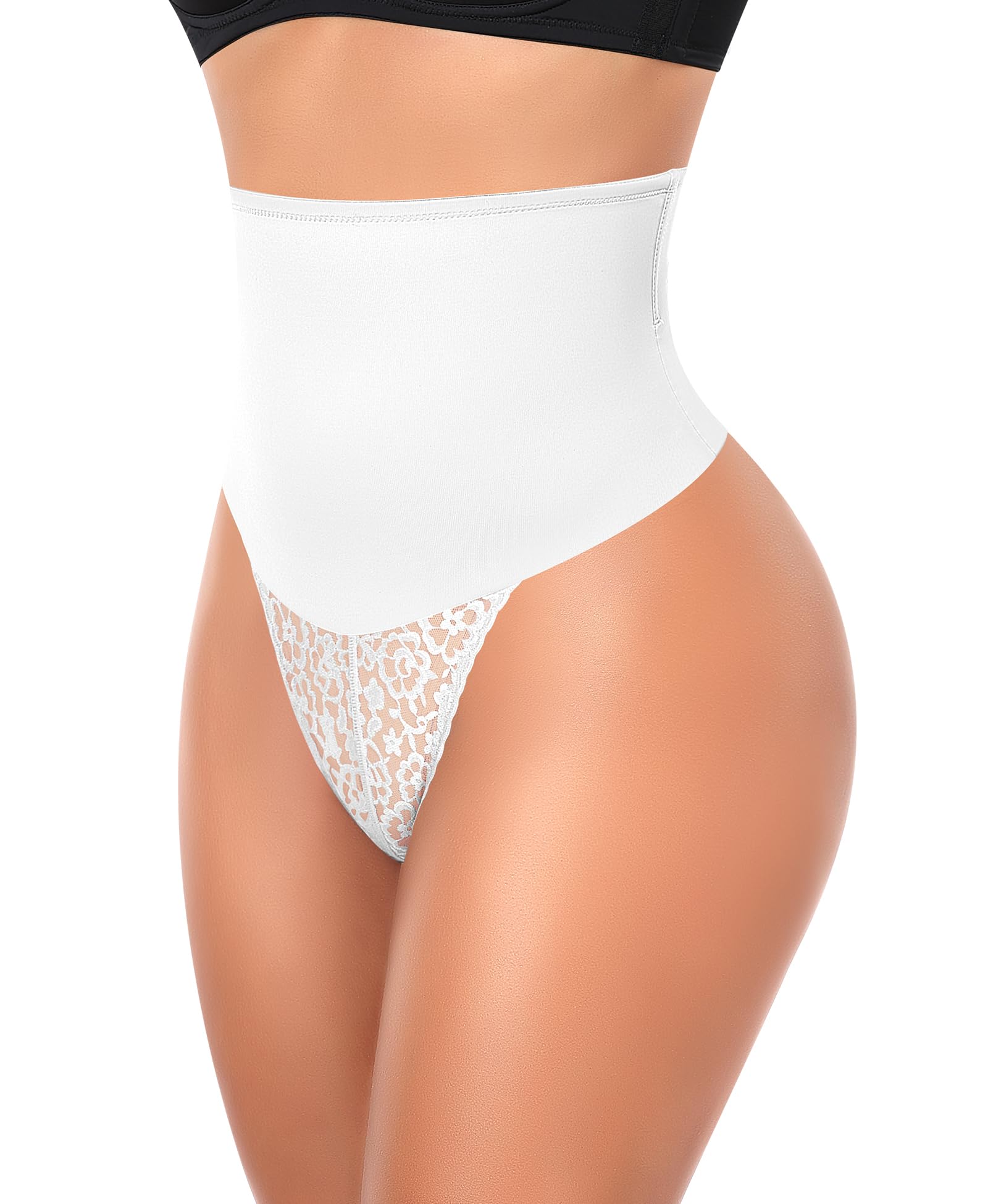 Womens Thong Shapewear Mid to High Waisted Shaper Thong WN0017