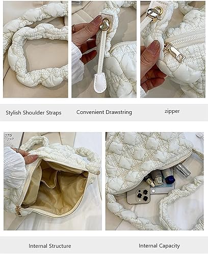 Miniatura 3 de Tote - Bolso de mano esponjoso con burbujas para mujer, bolsa acolchada y esponjosa para el hombro