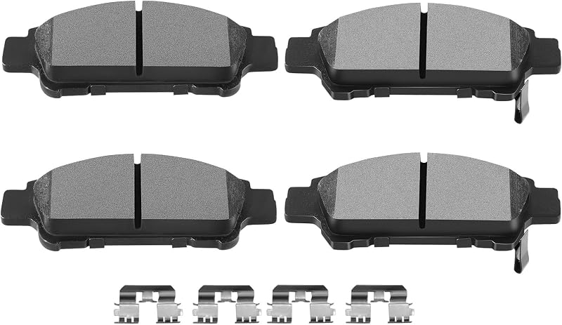 Pastilhas de freio traseiras SCITOO D995-7895 semimetálicas para Toyota Sienna – Jogo com 4 unidades